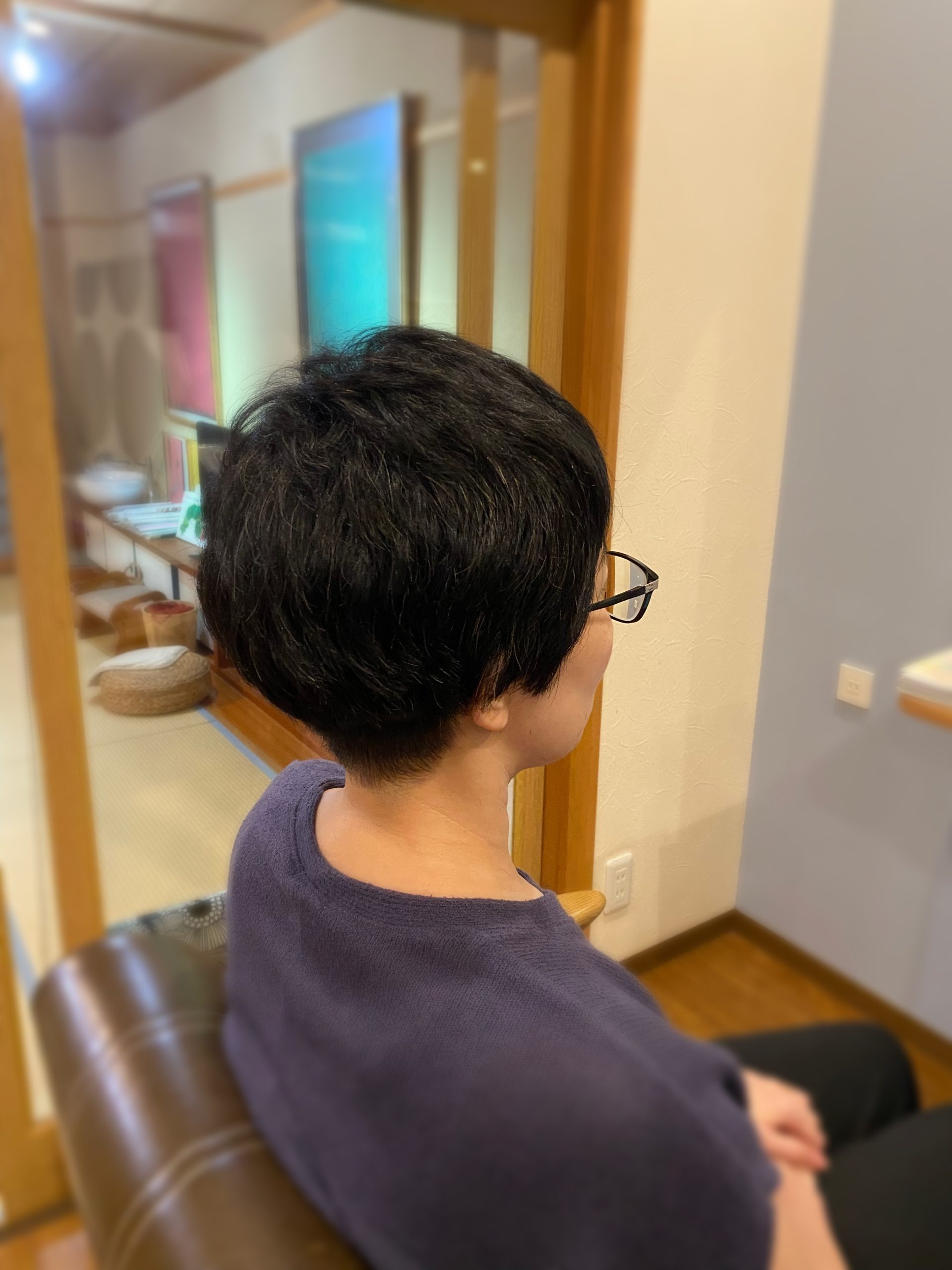 しっとりとした髪に