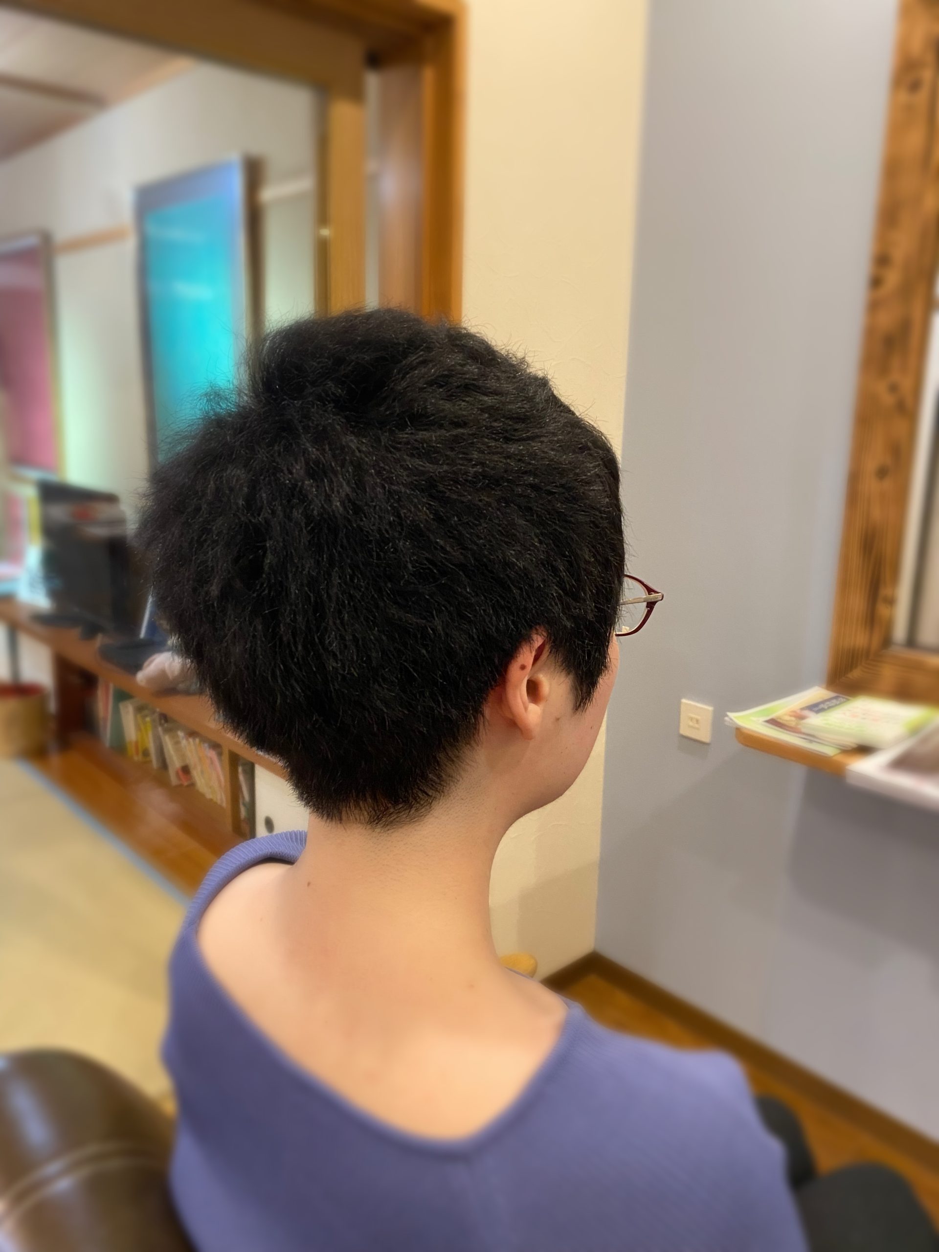 くせ毛カットスタート