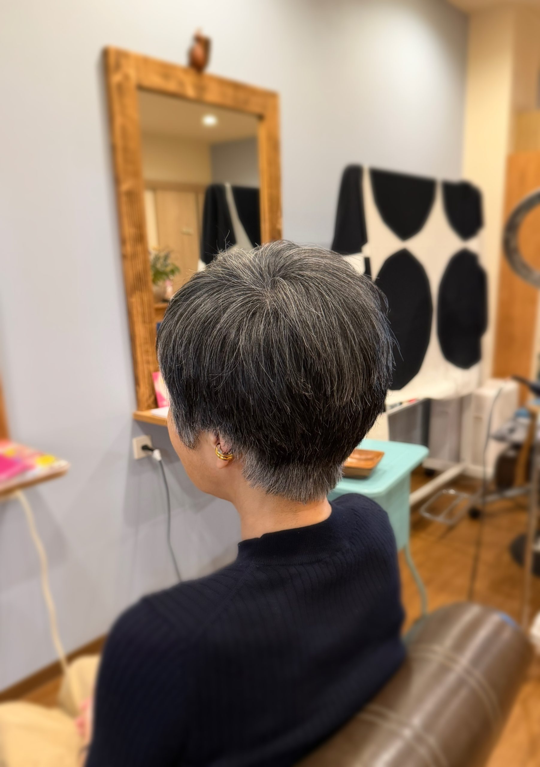 髪がタイトになってくる