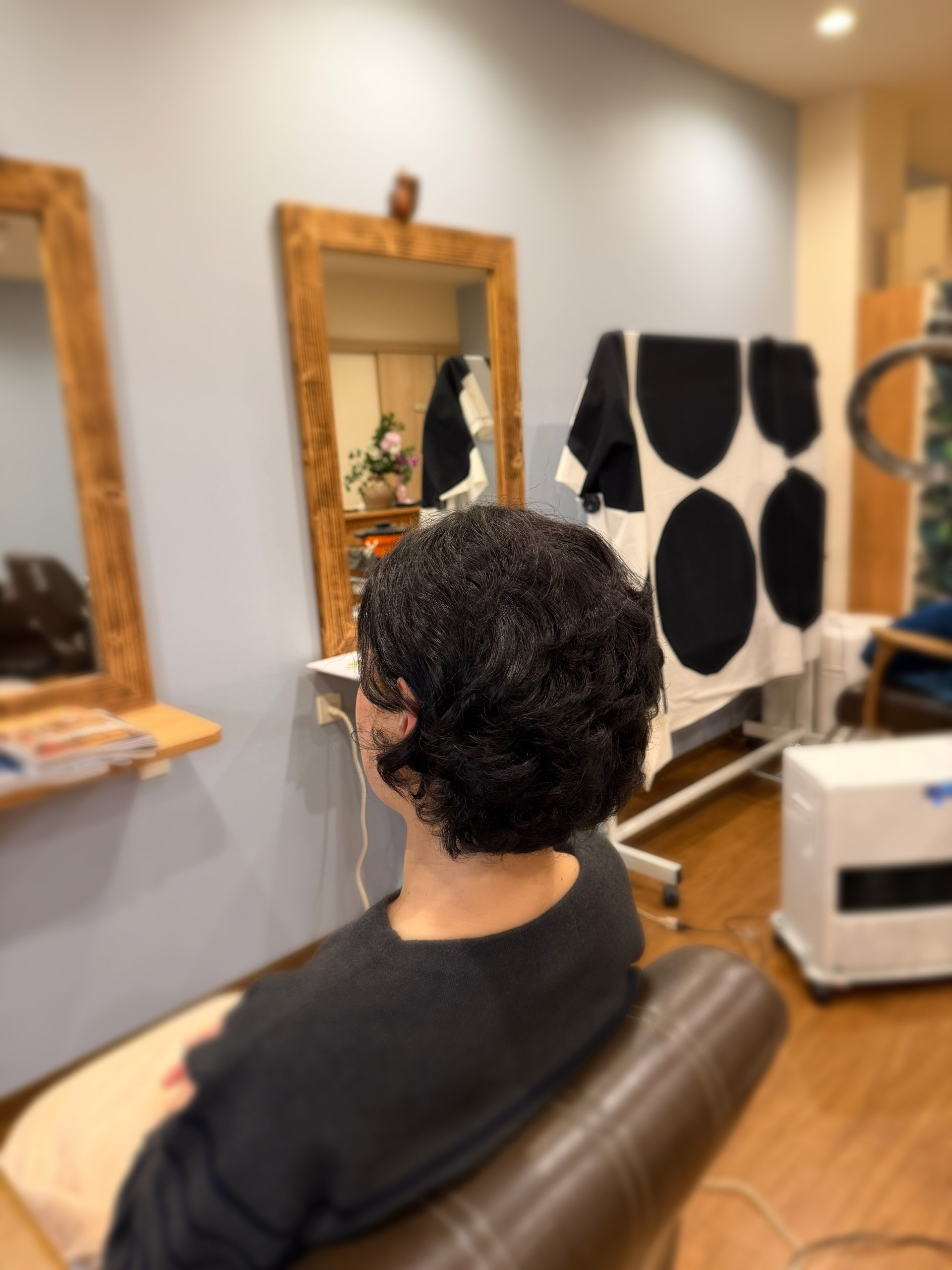 髪が変化していく